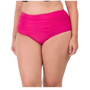 RAISINS CURVE Hot Pink High Rise Swimsuit Bikini Bottom Plus Size